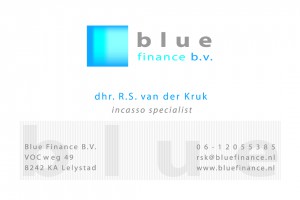 Visitekaartje Blue Finance B.V.     